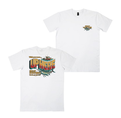 Up Here Tee White