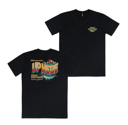 Great Northern Up Here Tee Black