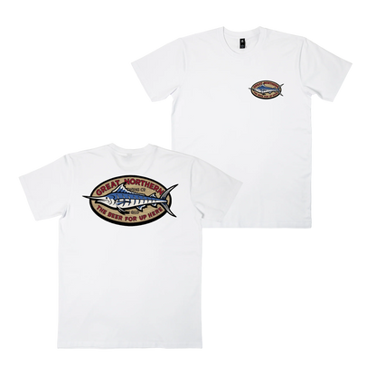 Angler Tee White