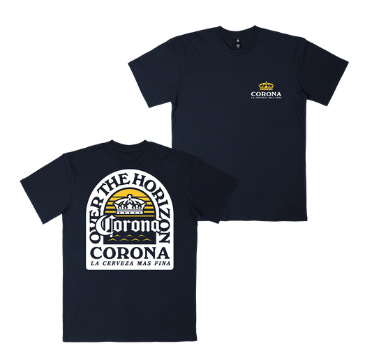 Corona Over the Horizon Tee Navy