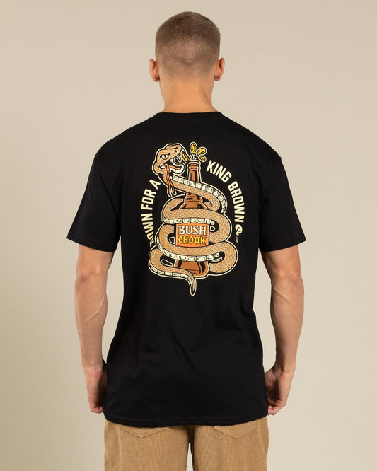 King Brown Tee Black