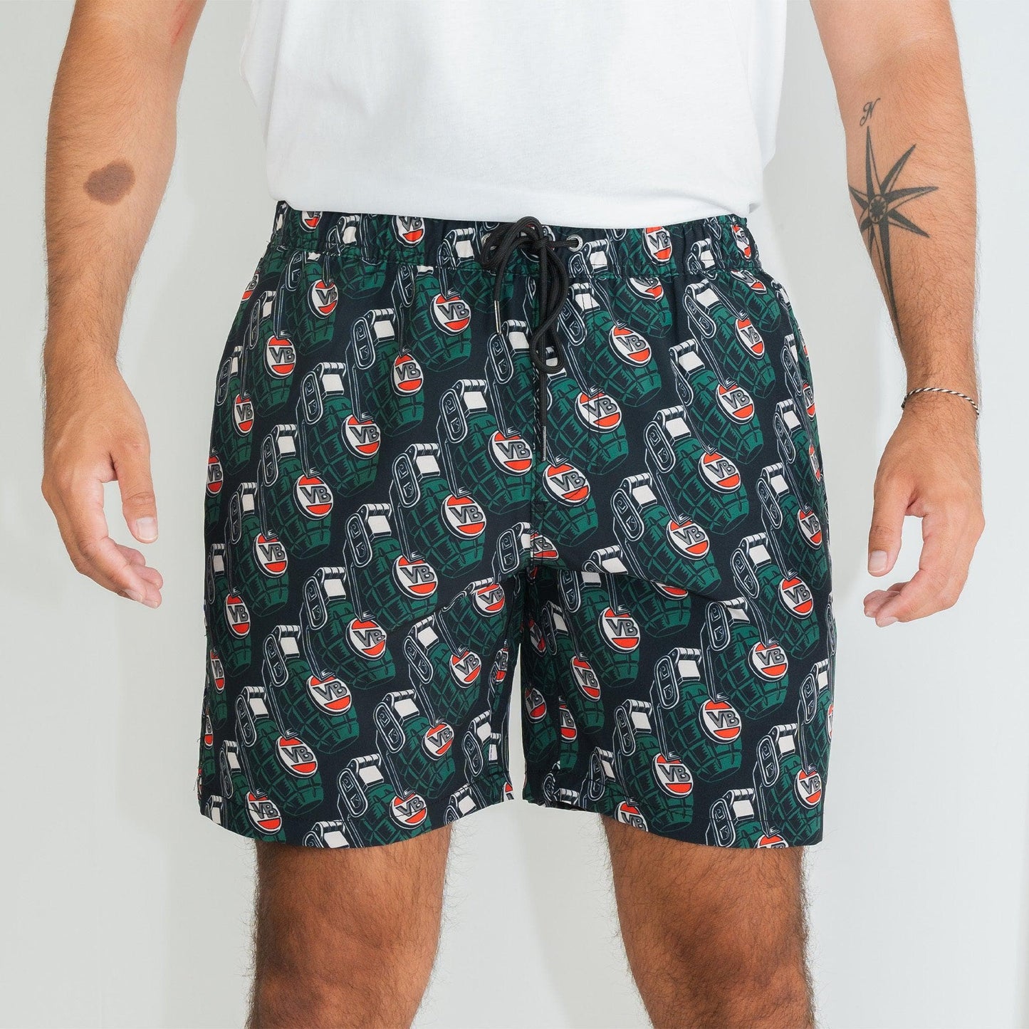 Victor Bravo’s Greenade Forever Beach Shorts