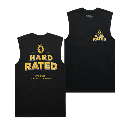 Hard Rated HR Classic Muscle Tee Black