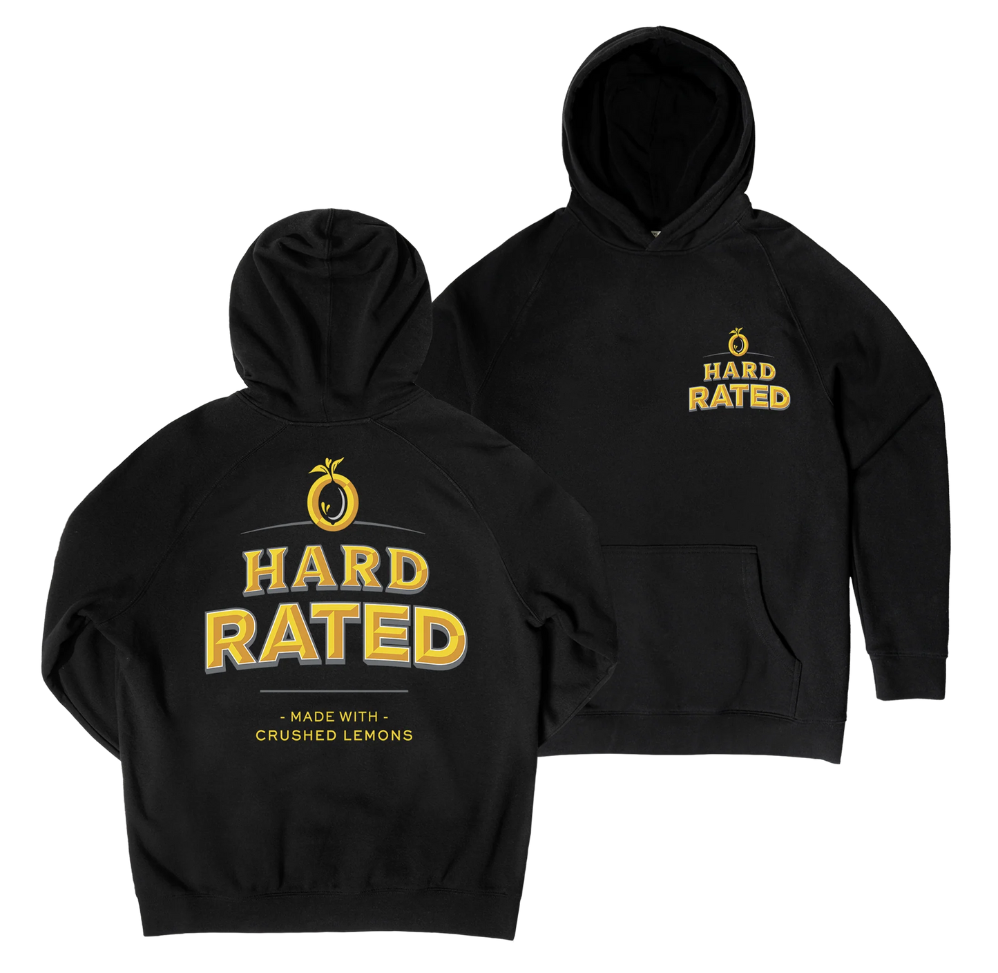 Hard Rated HR Classic Hoodie Black