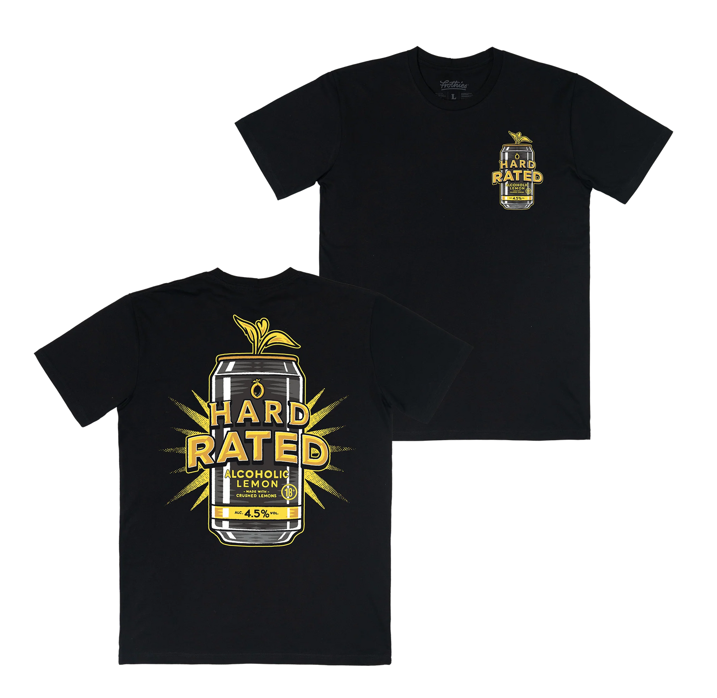 Hard Rated Zesty Can Tee Black