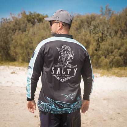 Salty Captain Apparel  - Seven Seas | Adult Fishing Shirt