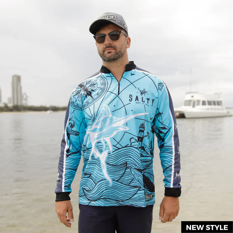 Salty Captain Fishing shirt - The White Marlin