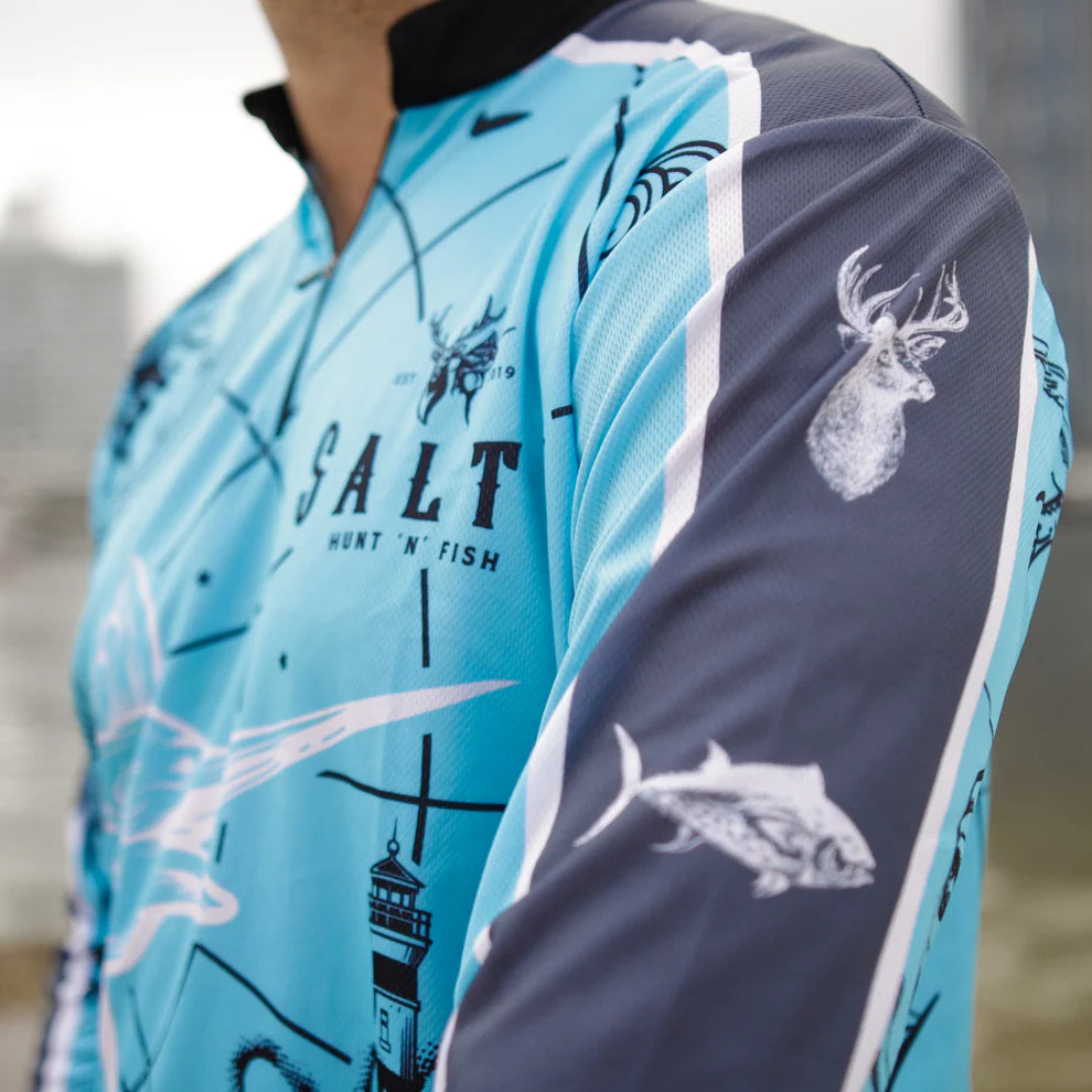 Salty Captain Fishing shirt - The White Marlin