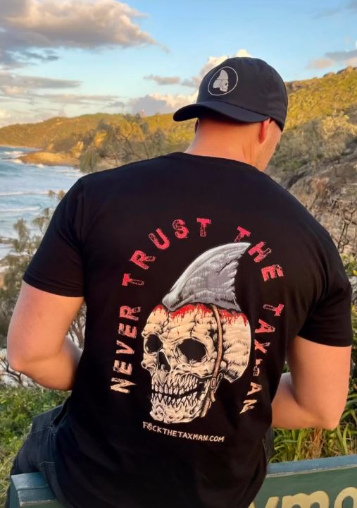 FTTM Never Trust The Tax Man Cotton Fishing Tee