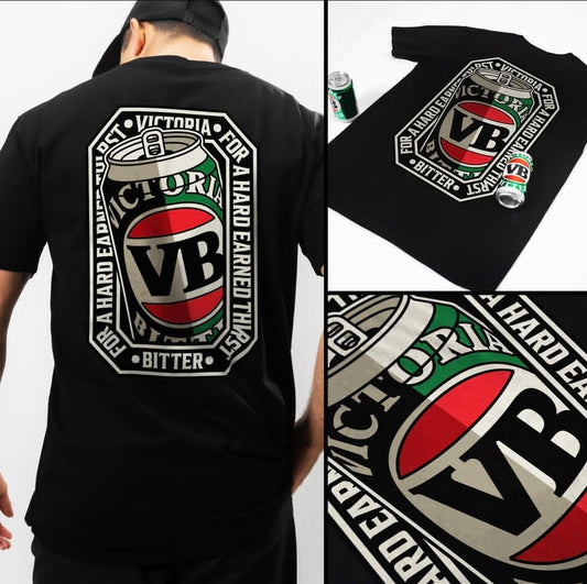 VB Stitch Up Tee Black