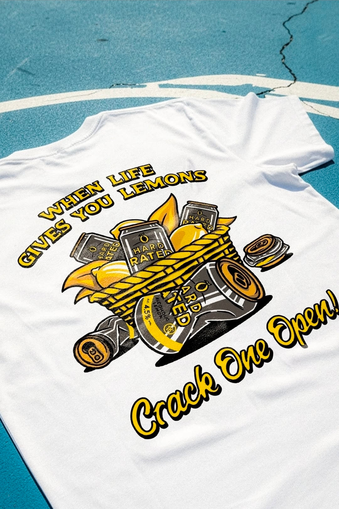 Hard Rated Life's Lemons Tee White