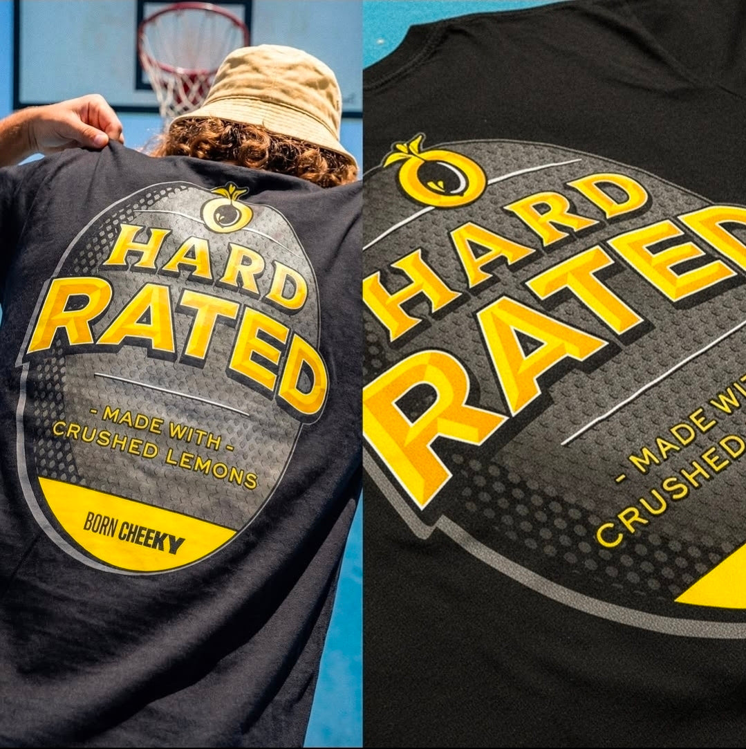 Hard Rated HR Shield Tee Black