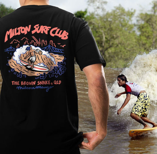 Milton Surf Club Tee Black