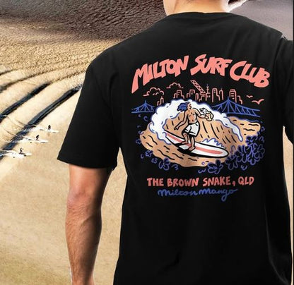 Milton Surf Club Tee Black