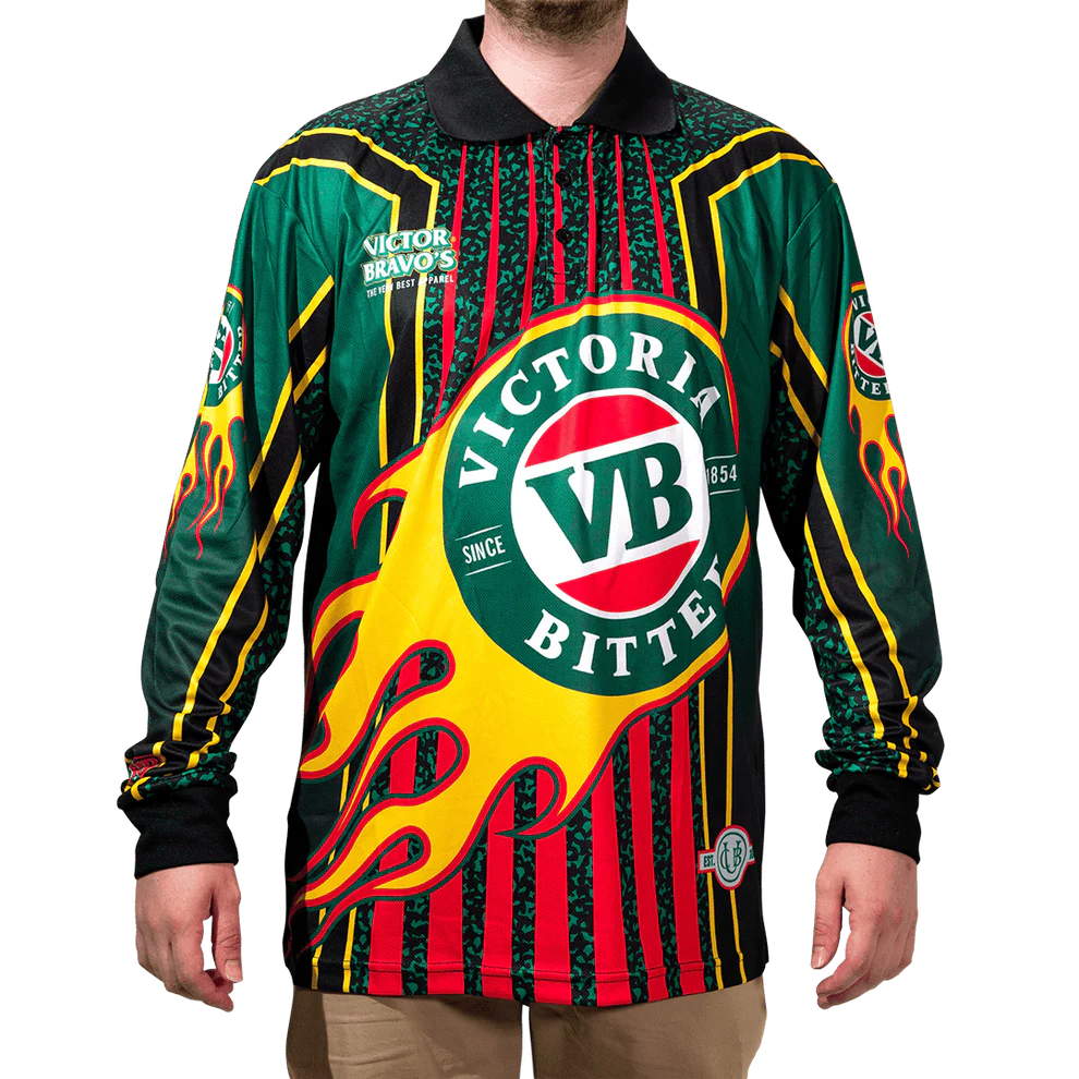 VB Beer Fishing shirt - Barefoot Bowls Fishing Jersey